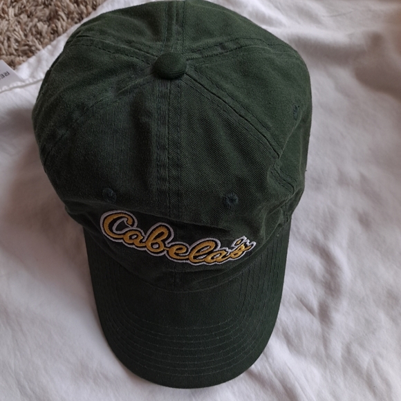 Cabelas green snap back truckers hat - Picture 6 of 11